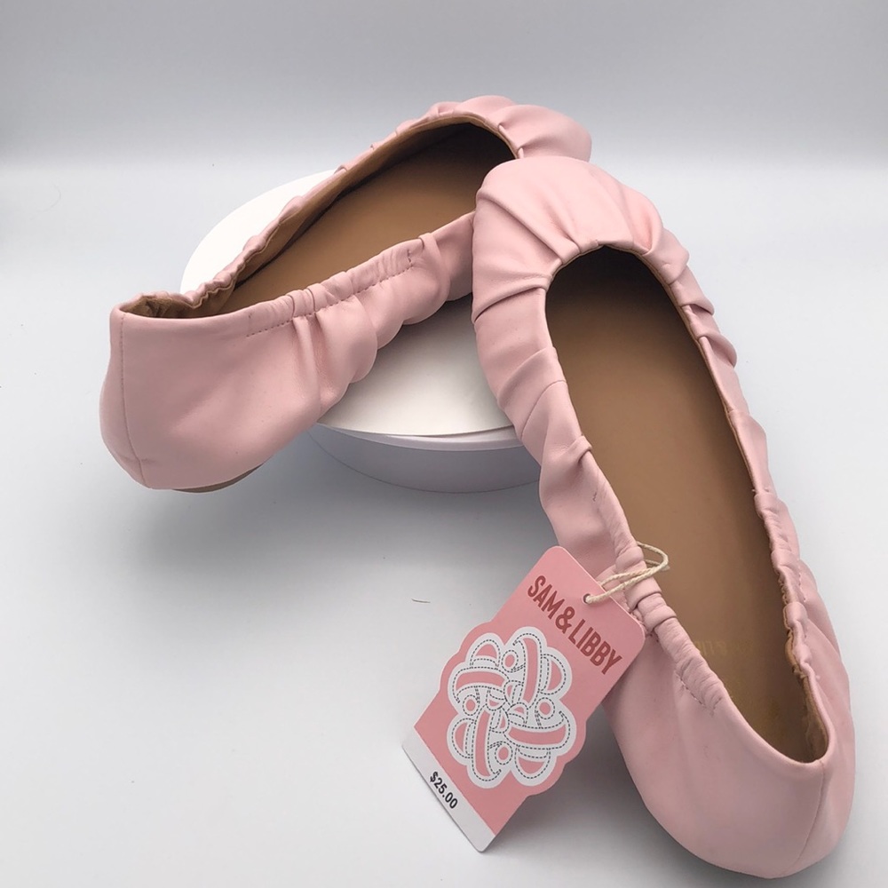 NWT Sam & Libby Light Pink Britt Ballett Flat Slippers sz 10
